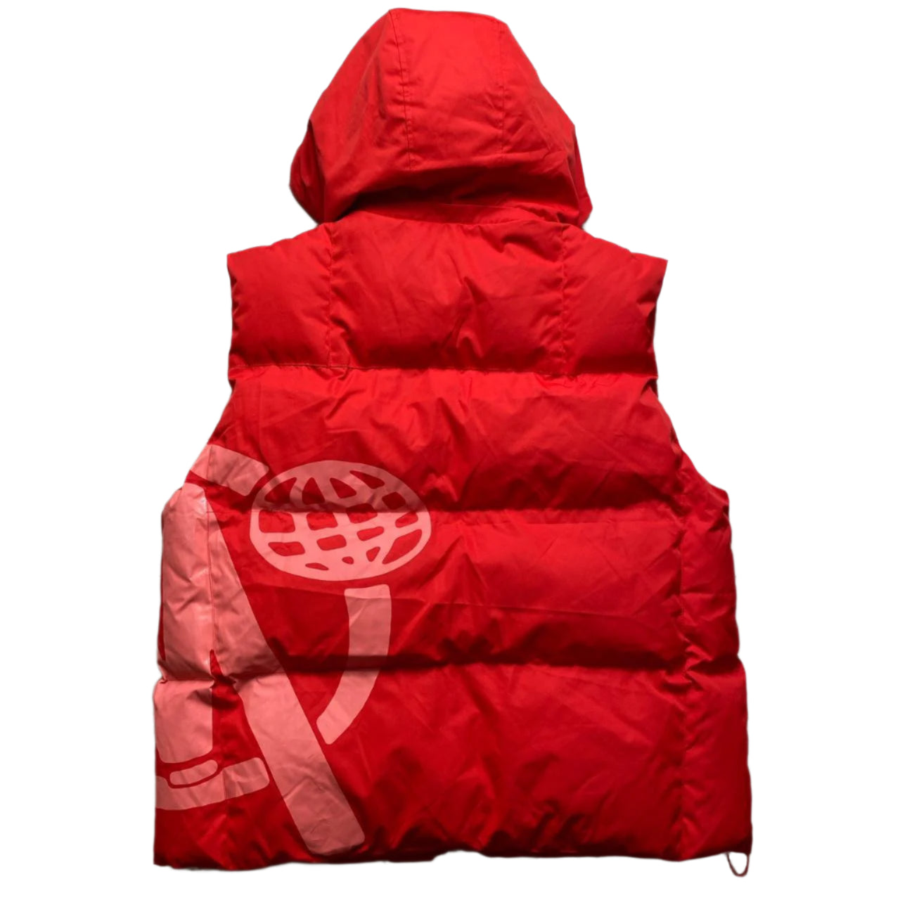 Minus Two Red and Pink Puffer Gilet (XL)
