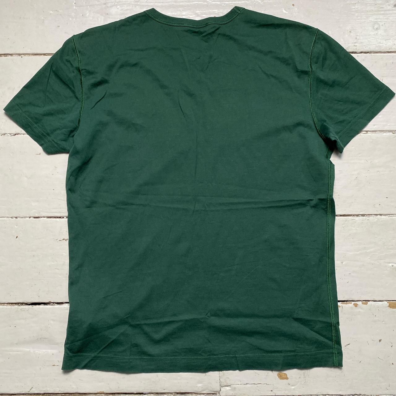 Dolce and Gabbana Plaque Reverse Weave Green T Shirt (M)