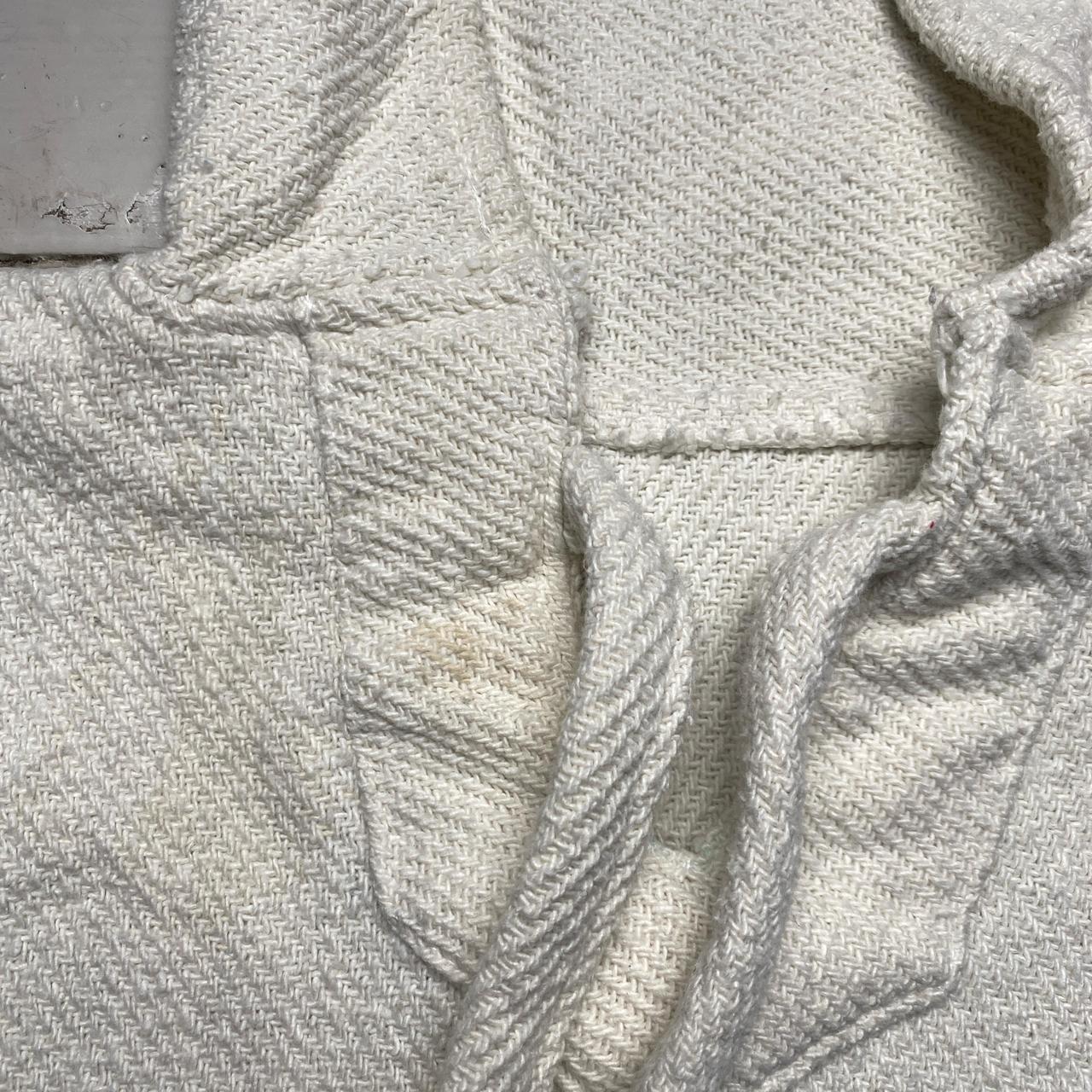 Hardrock Cafe 80’s Baja Rasta Cancun Vintage Towelling White Hoodie (L)