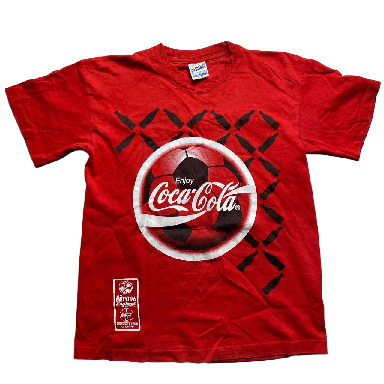 Coca Cola Euro 96 England Football Vintage 90’s T Shirt (M)