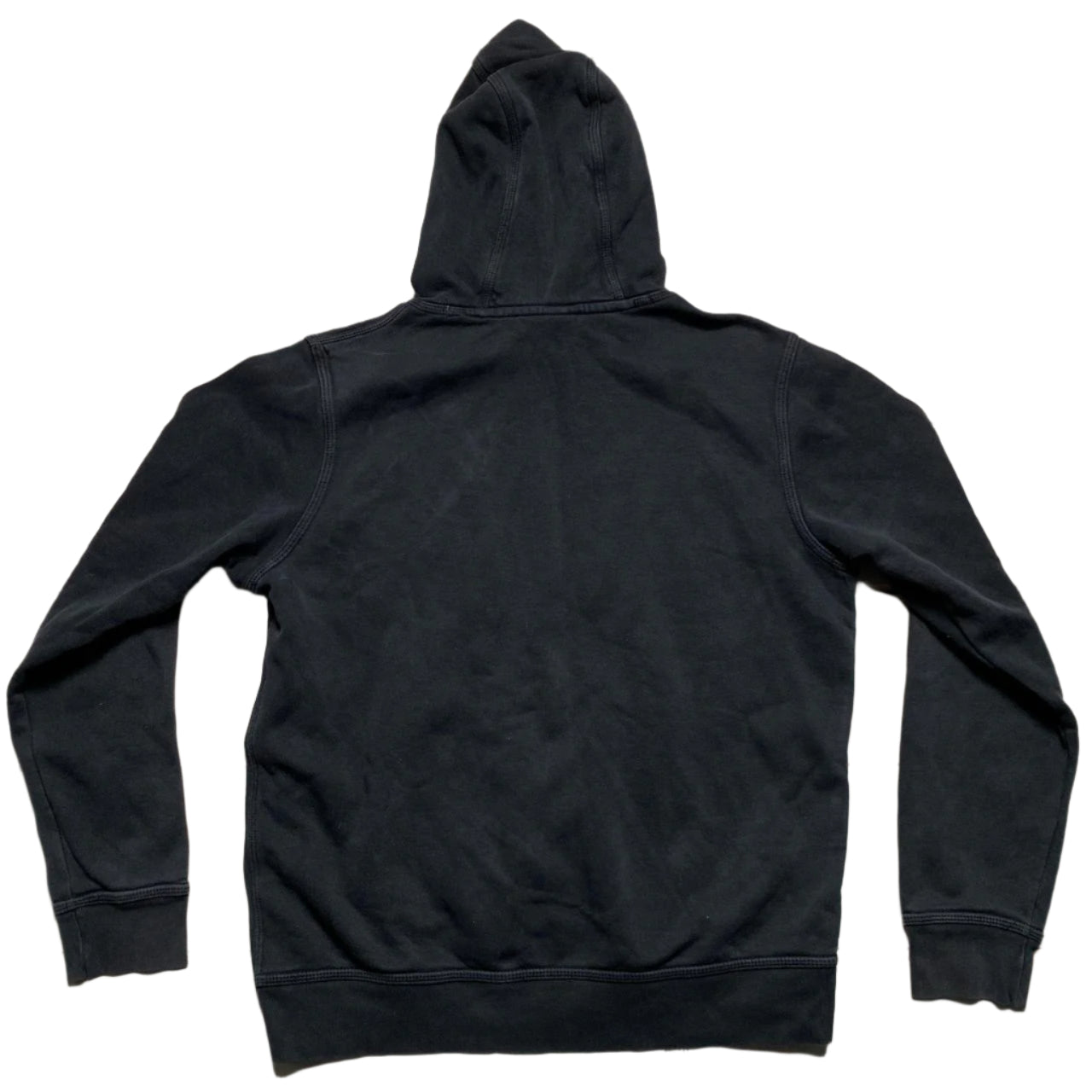 Nike Black and White Swoosh Hoodie (L)