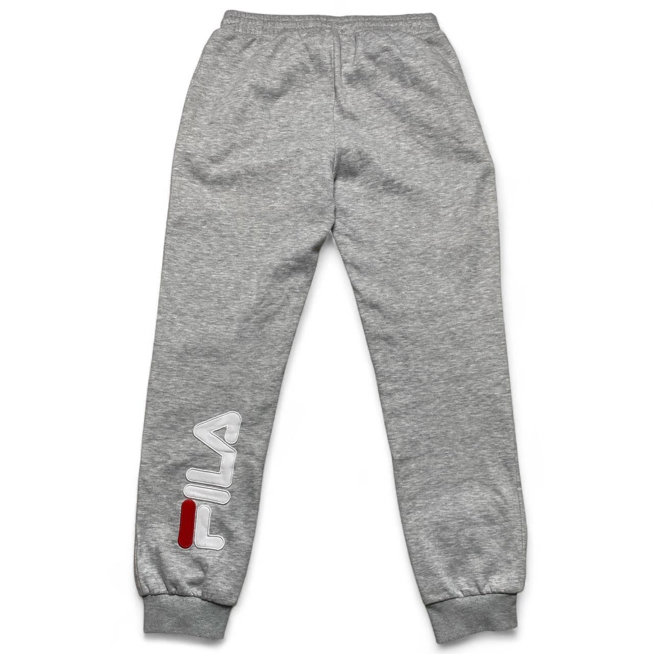 Fila Grey Slim Straight Big Spellout Joggers (M)