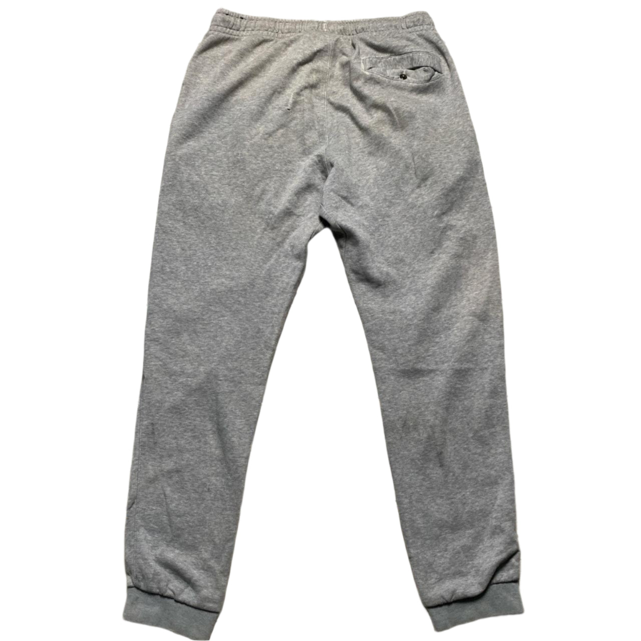 Nike Grey and White Swoosh Joggers (M)