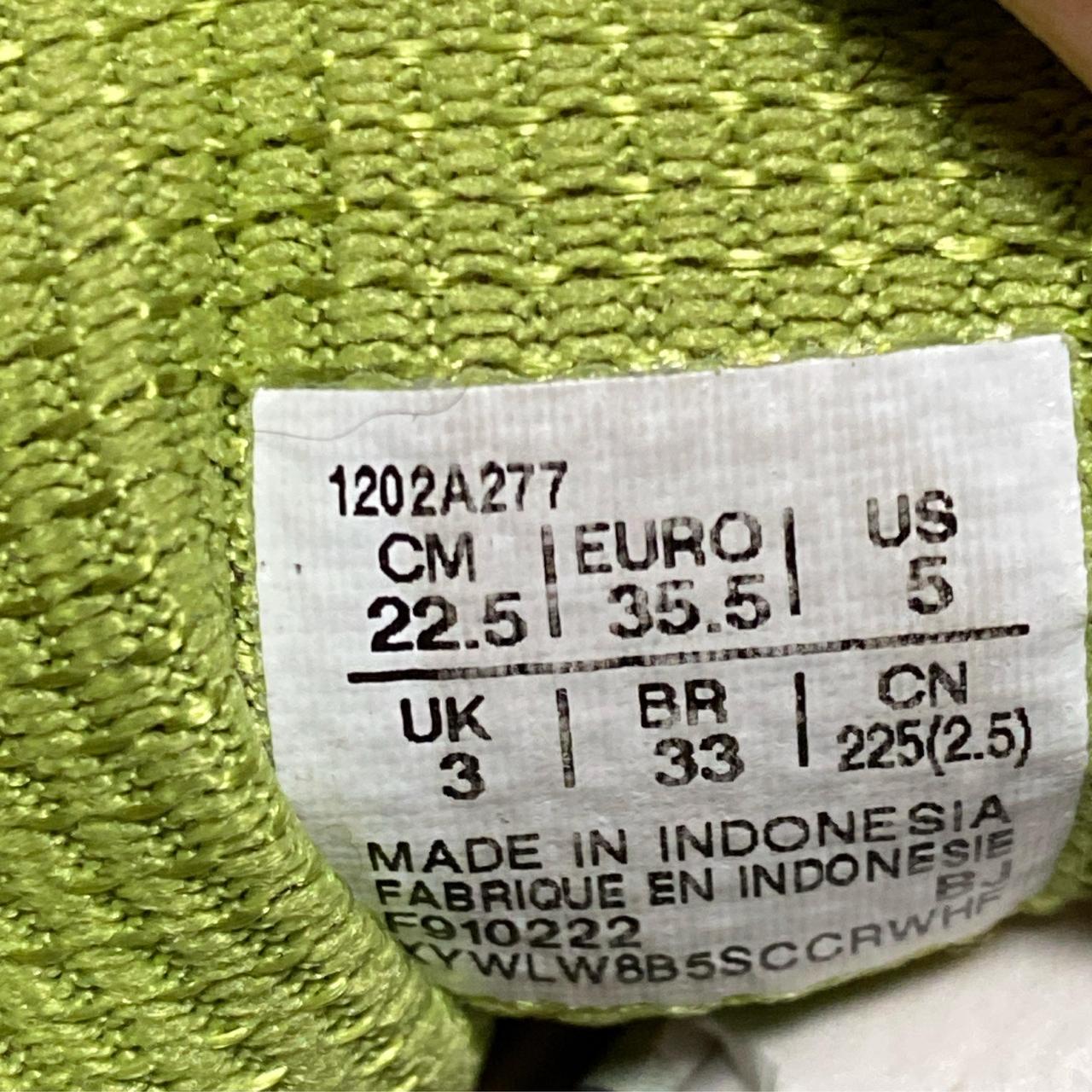 Asics Gel Nimbus 9 Green Pink and Grey Trainers (UK 3)