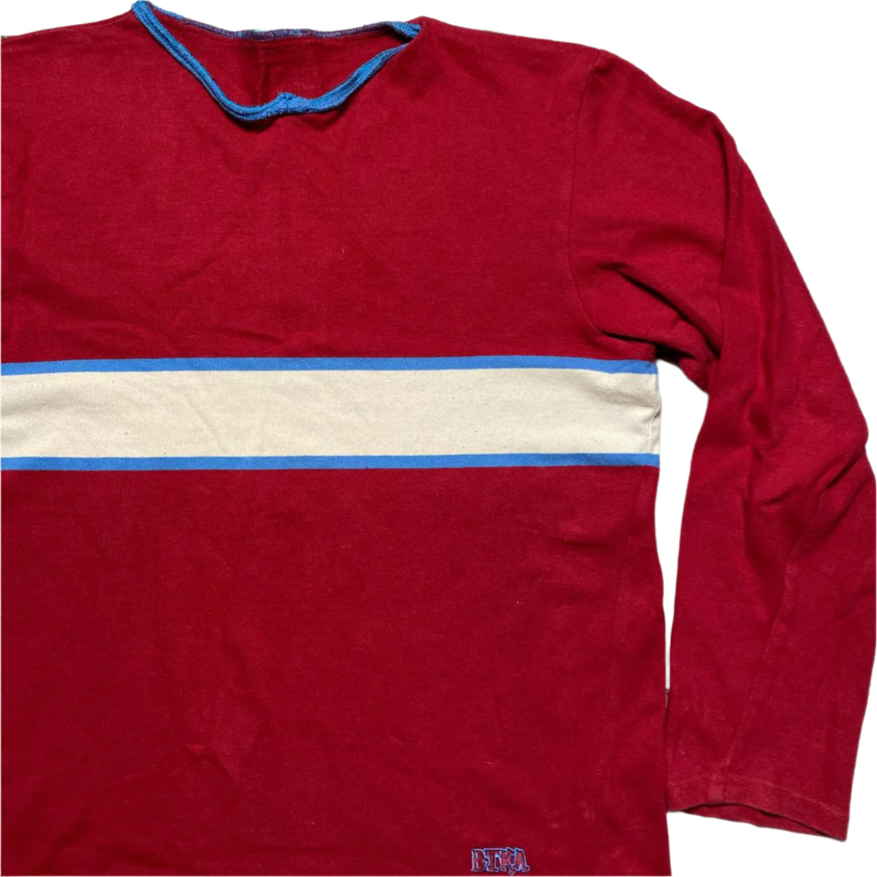 BTKA Born To Kick Arsenal Red Cream and Blue Jumper (M)