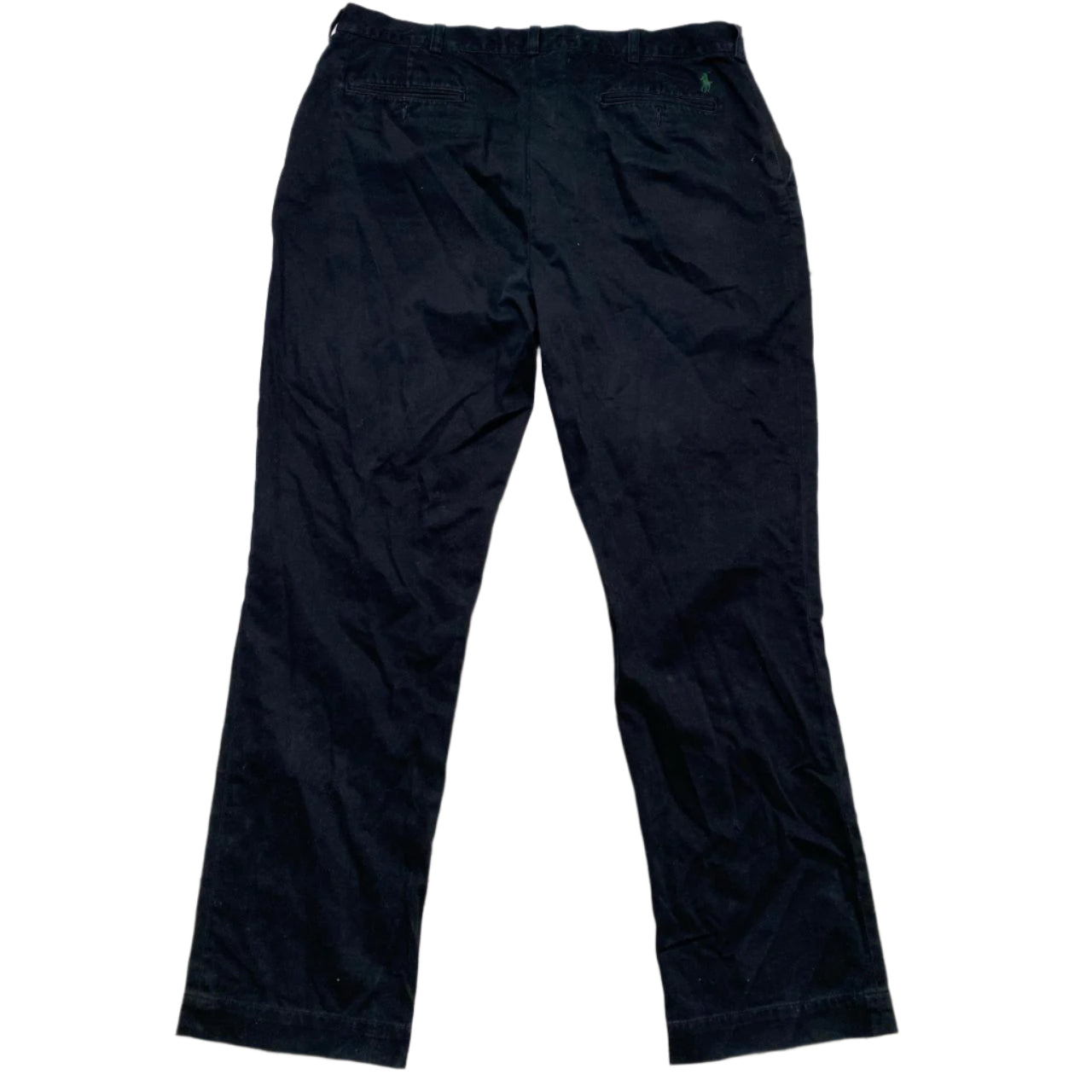Polo Ralph Lauren Black and Green Pony Trousers (W 38)
