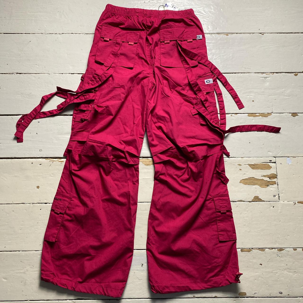 Criminal Damage Vintage y2k Pink Baggy Cargo Combat Trousers