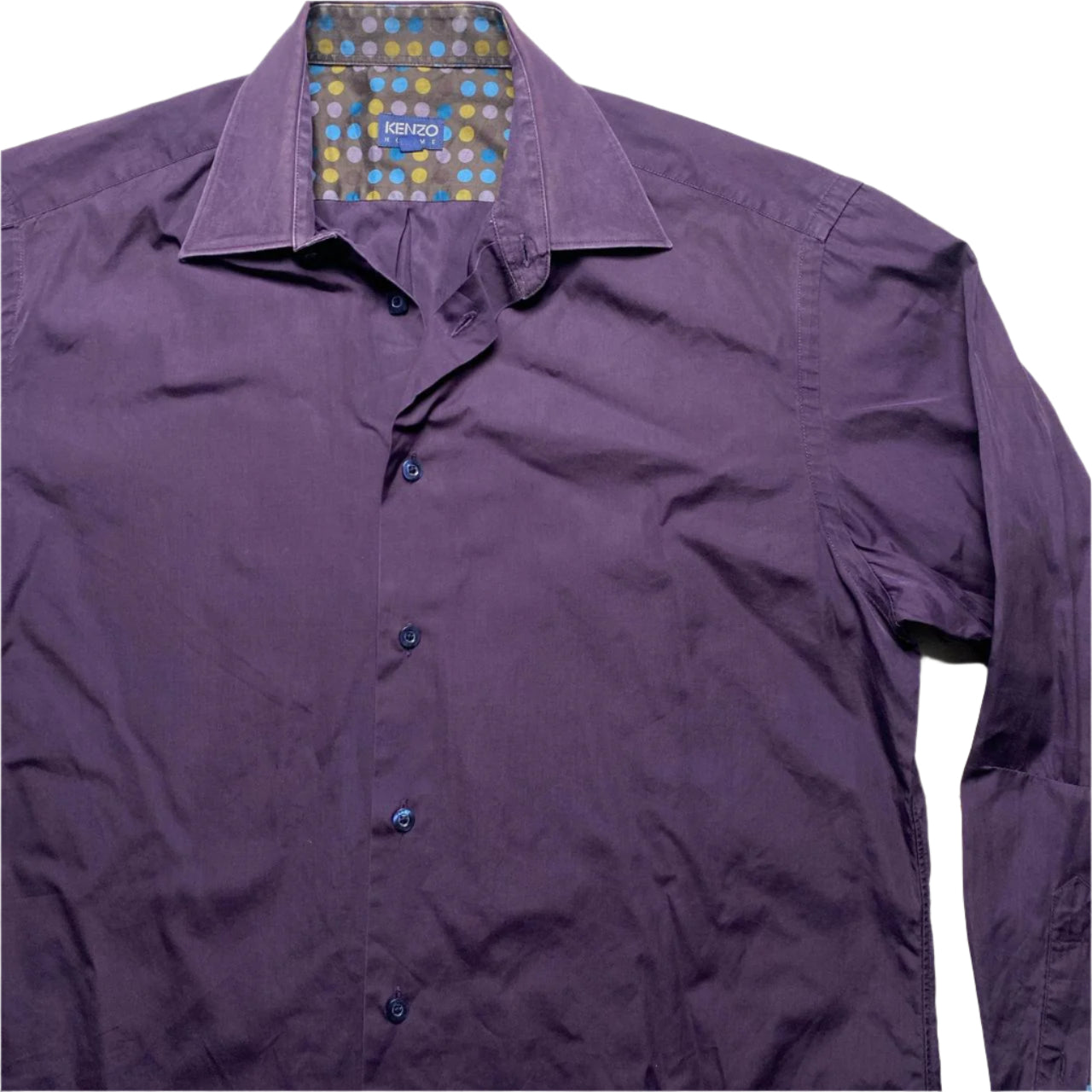 Kenzo Homme Purple Long Sleeve Shirt (XL)