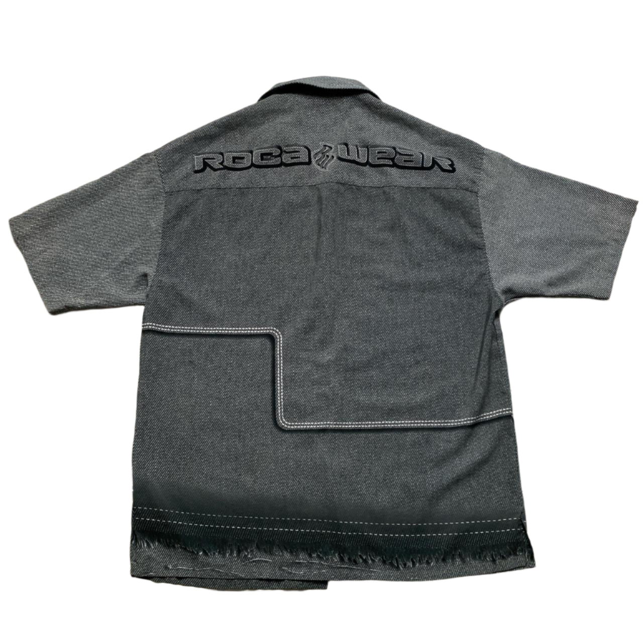 Rocawear Vintage 90’s Short Sleeve Grey Shirt (L)