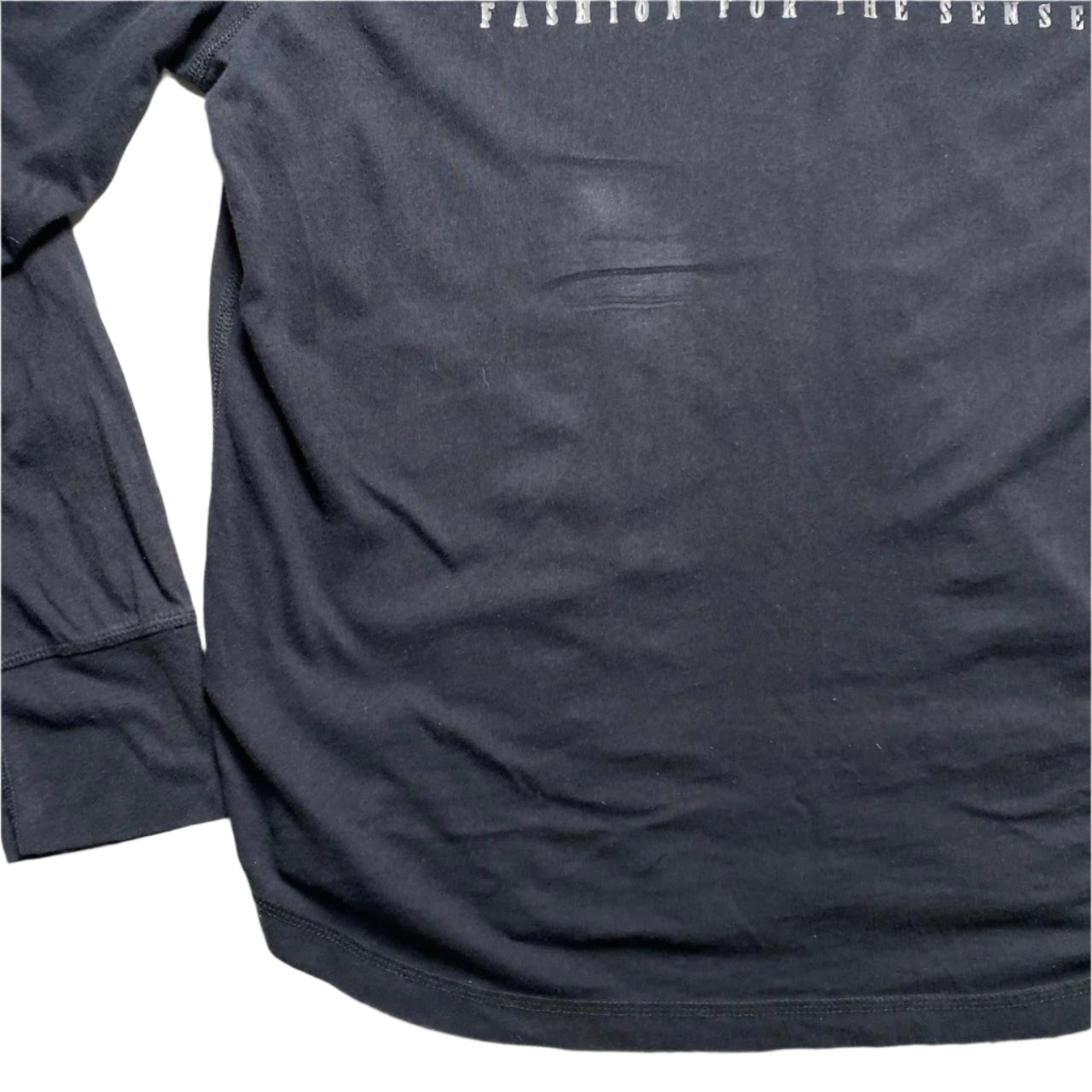 True Religion Long Sleeve Black and Grey T Shirt (L)