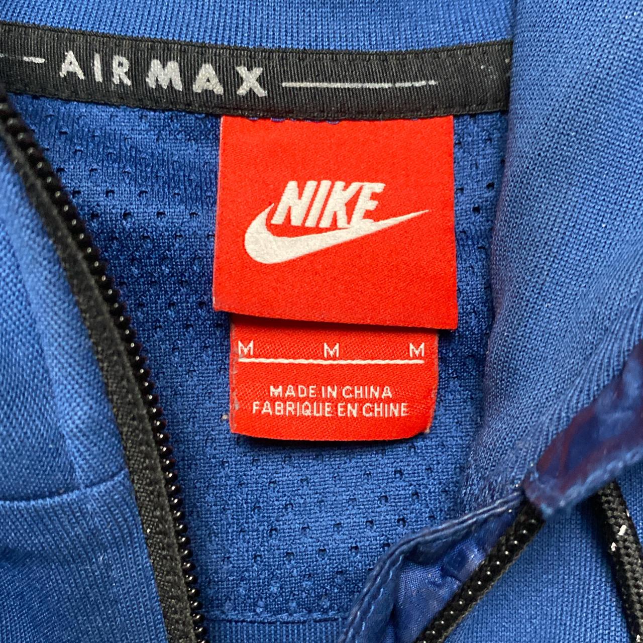 Nike Air Max Blue and Black Hoodie Tracksuit Jacket (M)