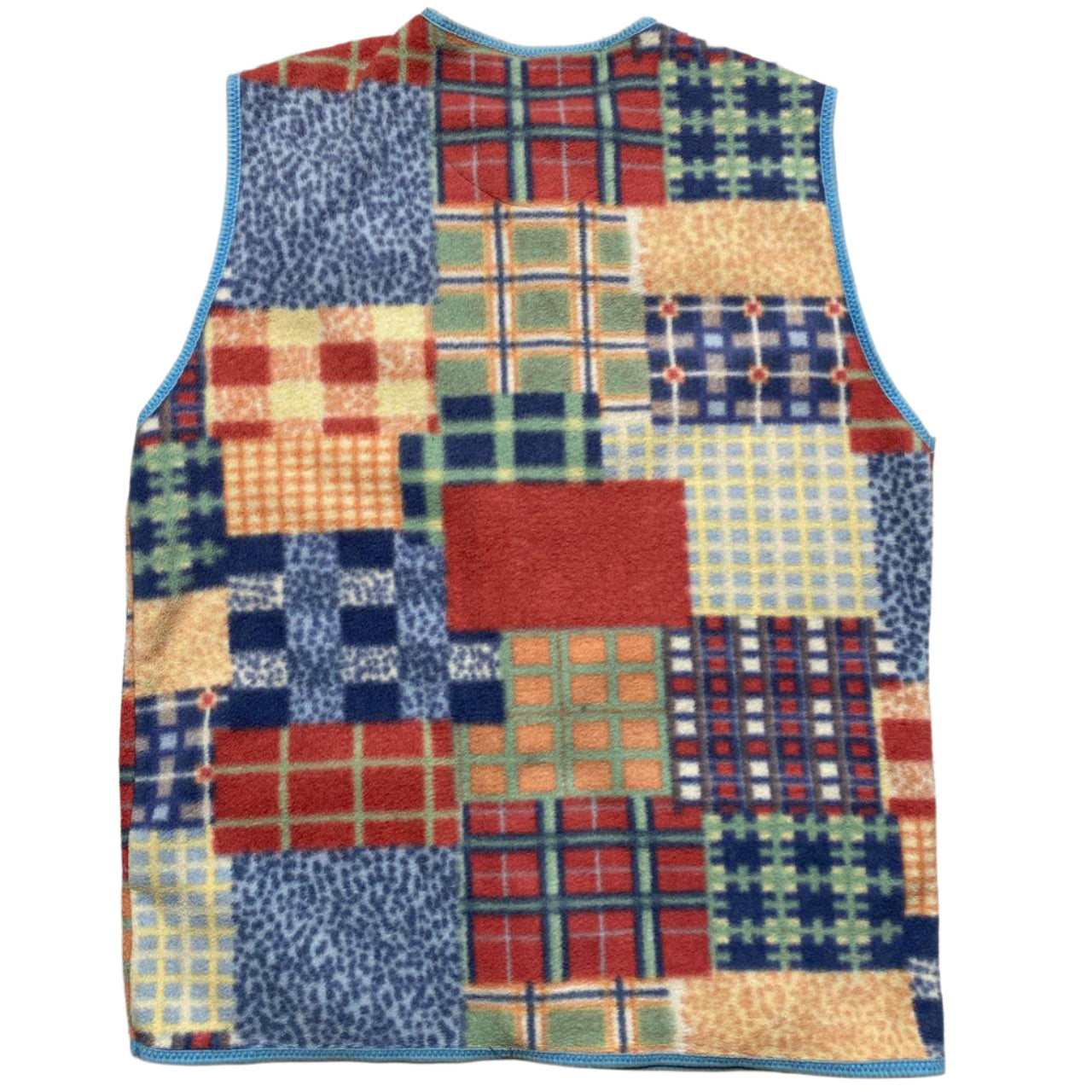 Paco Vintage 90’s Multi Coloured Towelling Patchwork Gilet Vest (M)