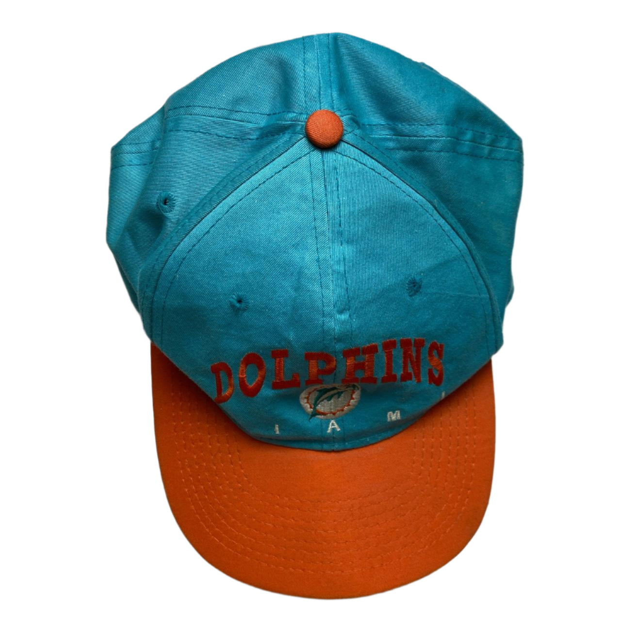 Miami Dolphins Vintage 90’s Turquoise Blue and Orange Cap