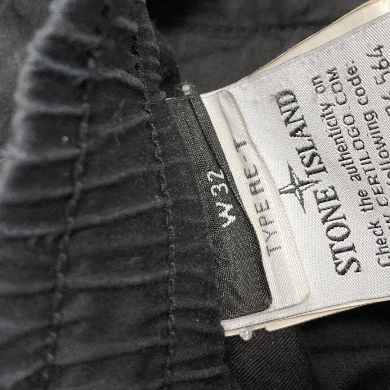 Stone Island Black Slim Cargo Trousers (32W)