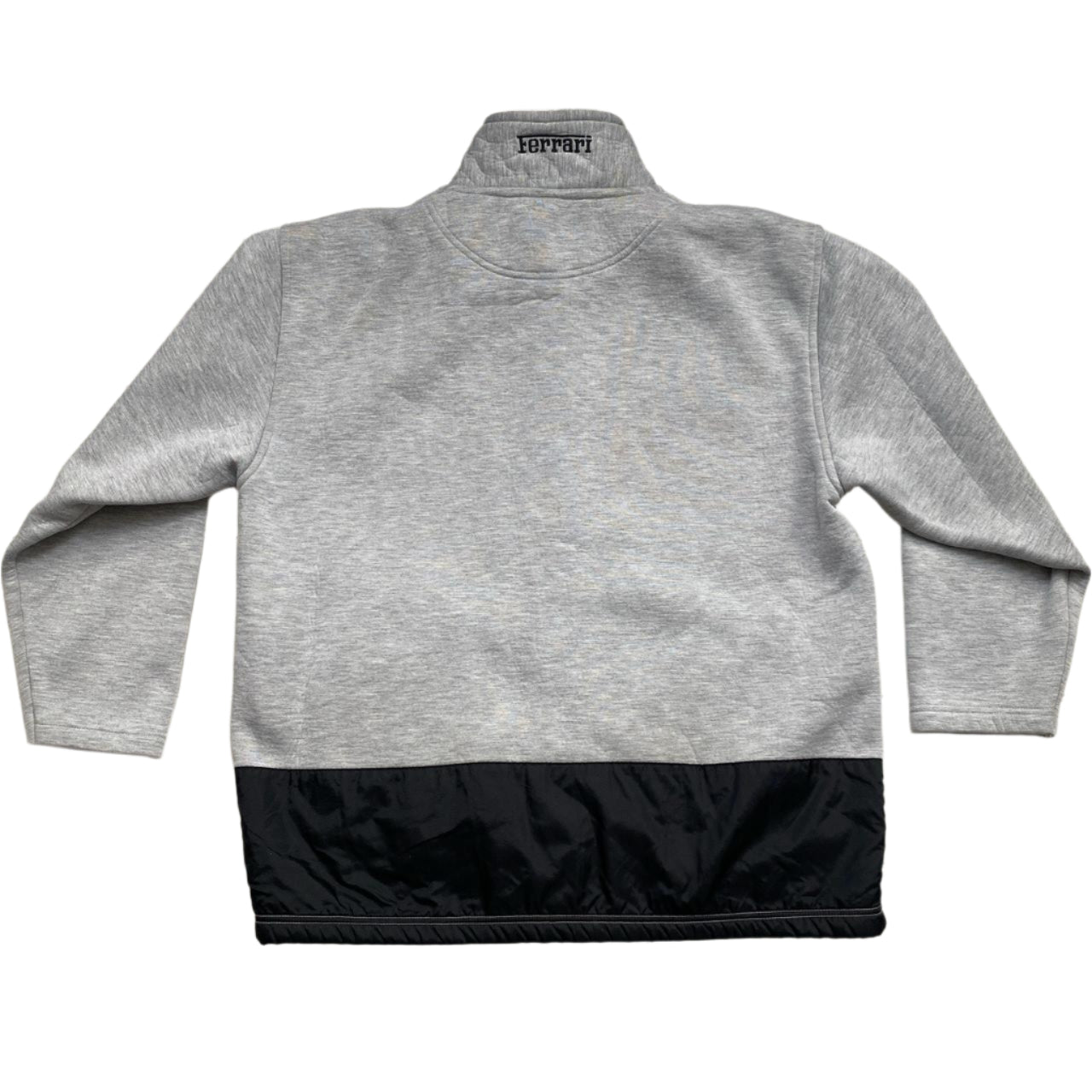 Ferrari Grey and Black Embroidered Zip Jumper Jacket (XL)