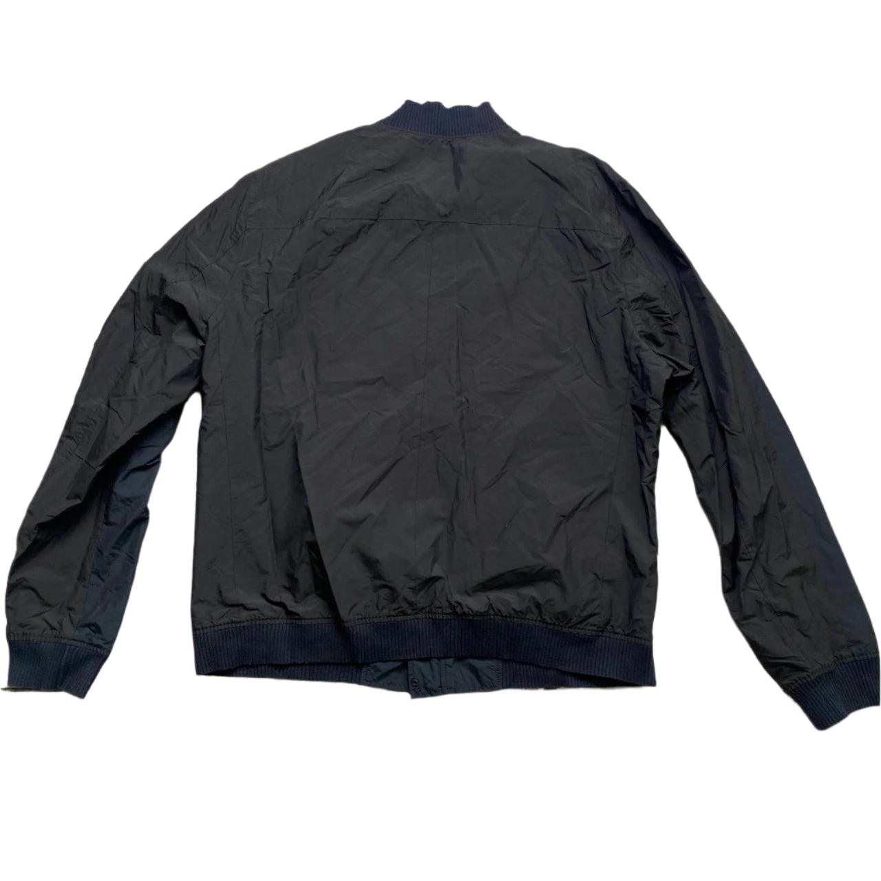 AllSaints Black Bomber Jacket (2XL)