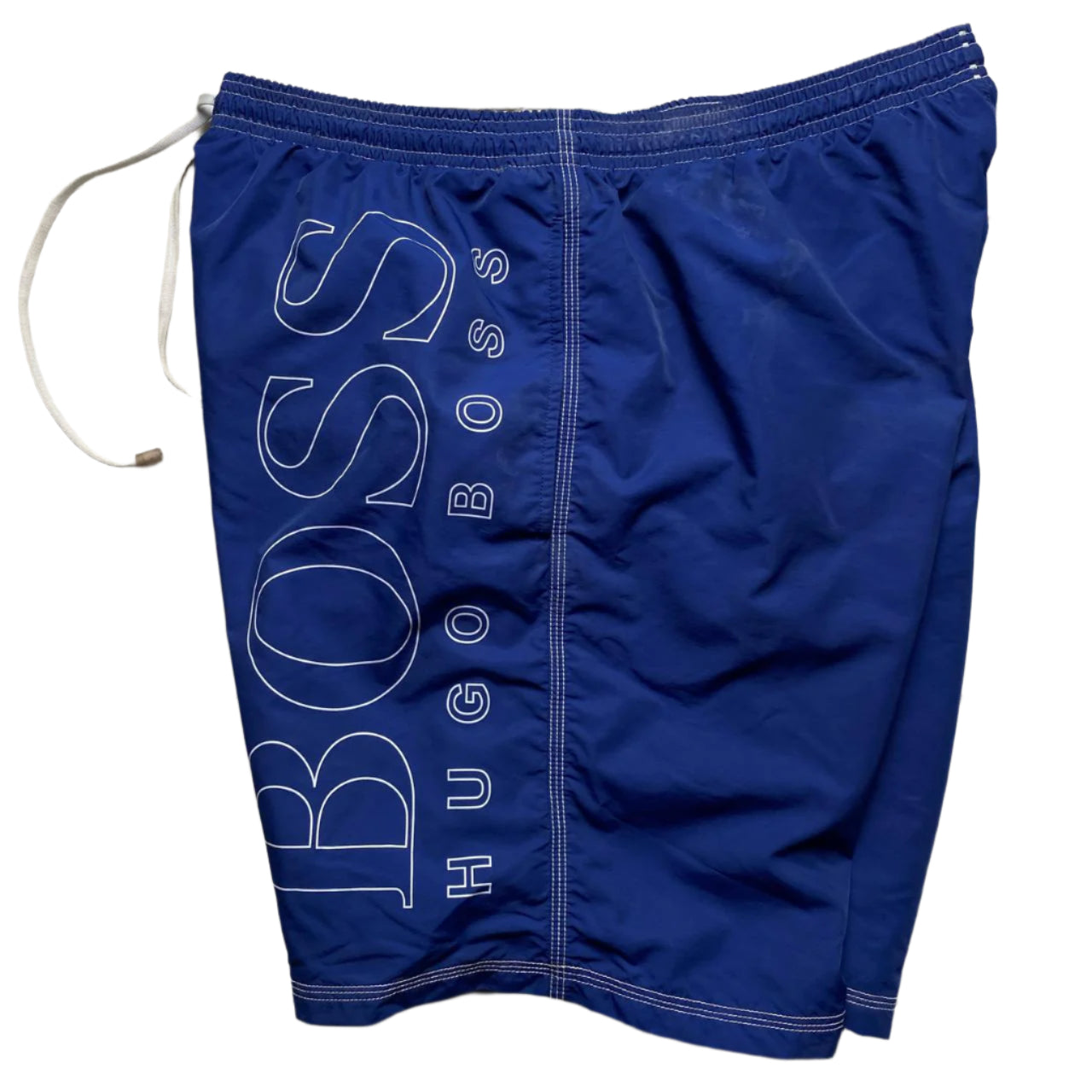 Hugo Boss Blue and White Swim Shorts (XL)