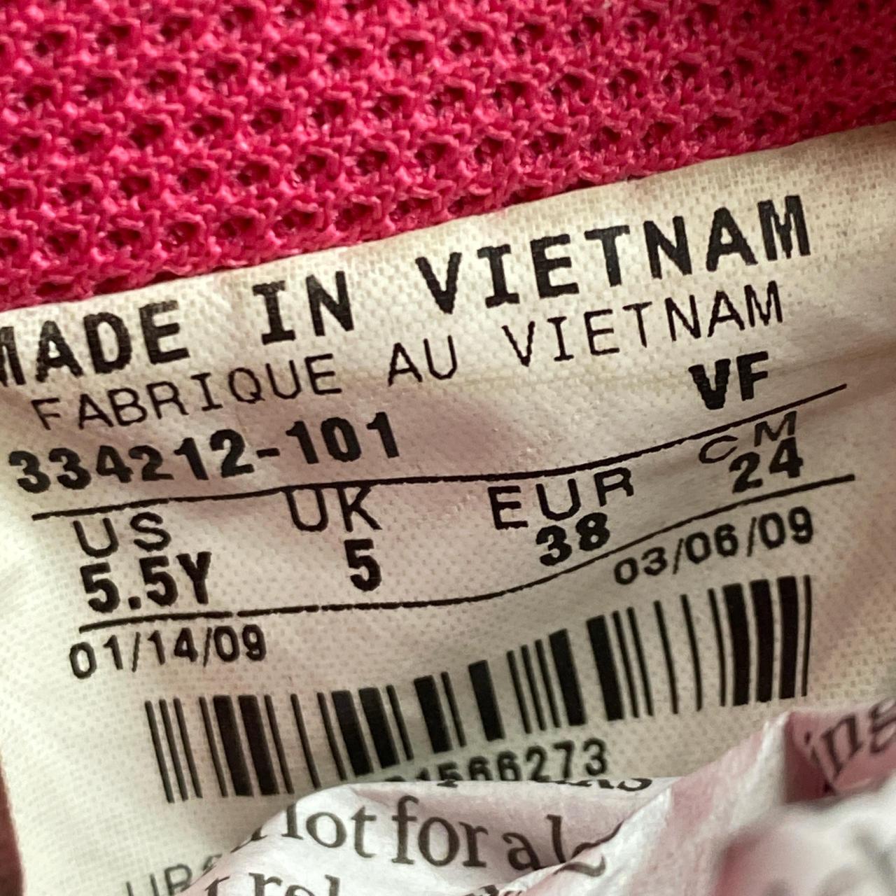 Nike Air Force 1 Vintage White Green and Pink (UK 5)