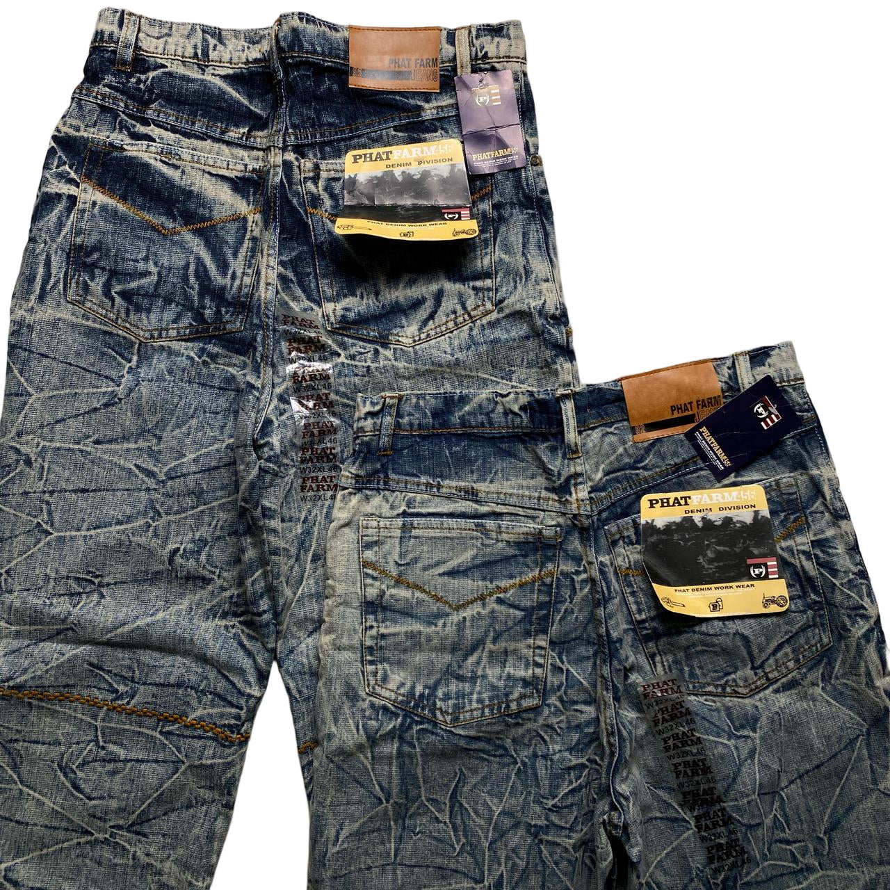 Phat Farm Vintage 90’s Baggy Stonewashed Jeans (32W)