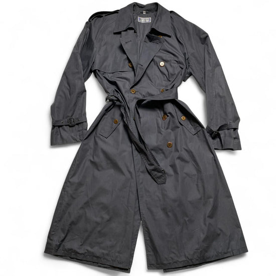 Yves Saint Laurent YSL Vintage Double Breasted Trench Coat Grey (L)