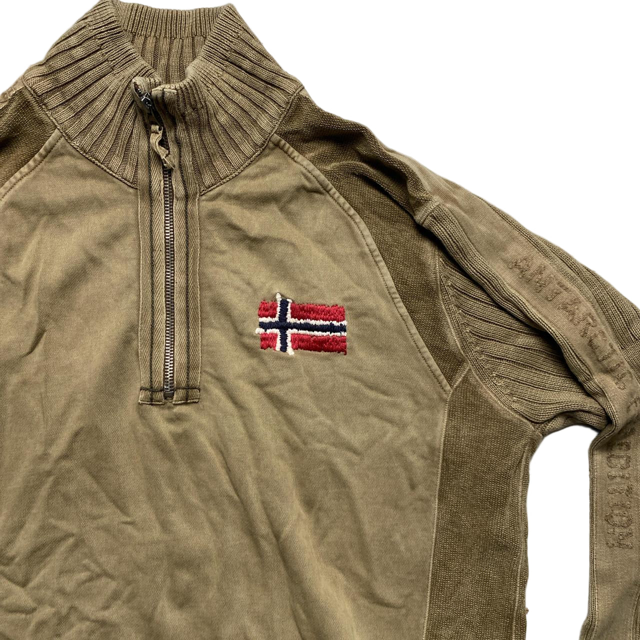 Napapijri Brown Sand Zip Jumper (XL)