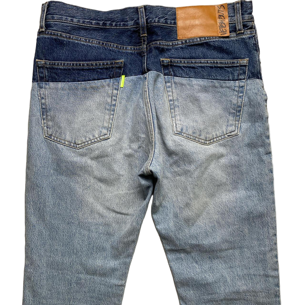 Vetements Two Tone Patchwork Jeans (32W)