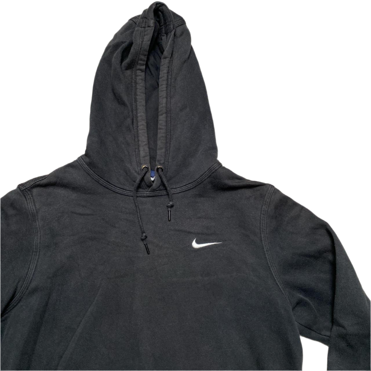 Nike Black and White Swoosh Hoodie (M)
