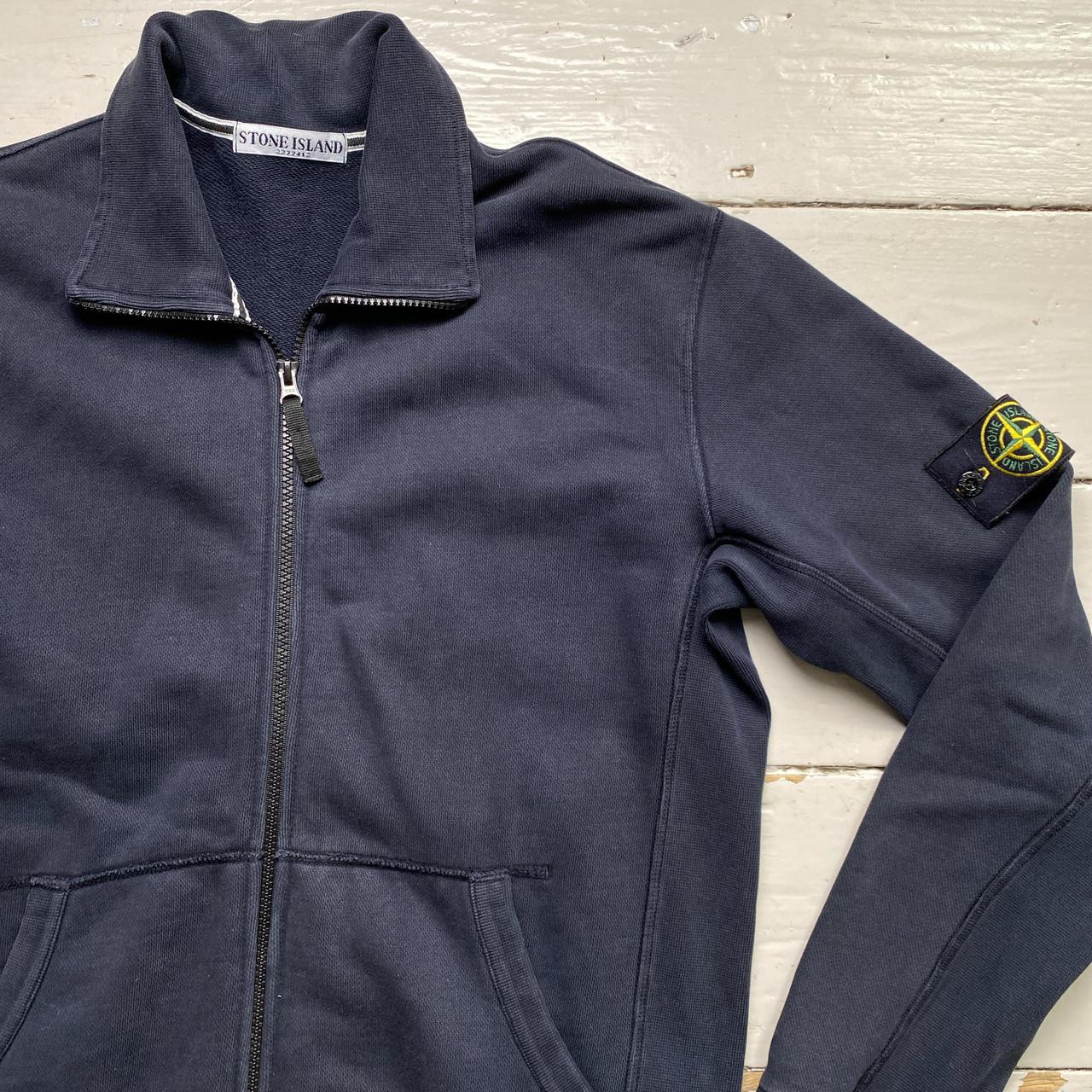 Stone Island Navy Zip Jumper