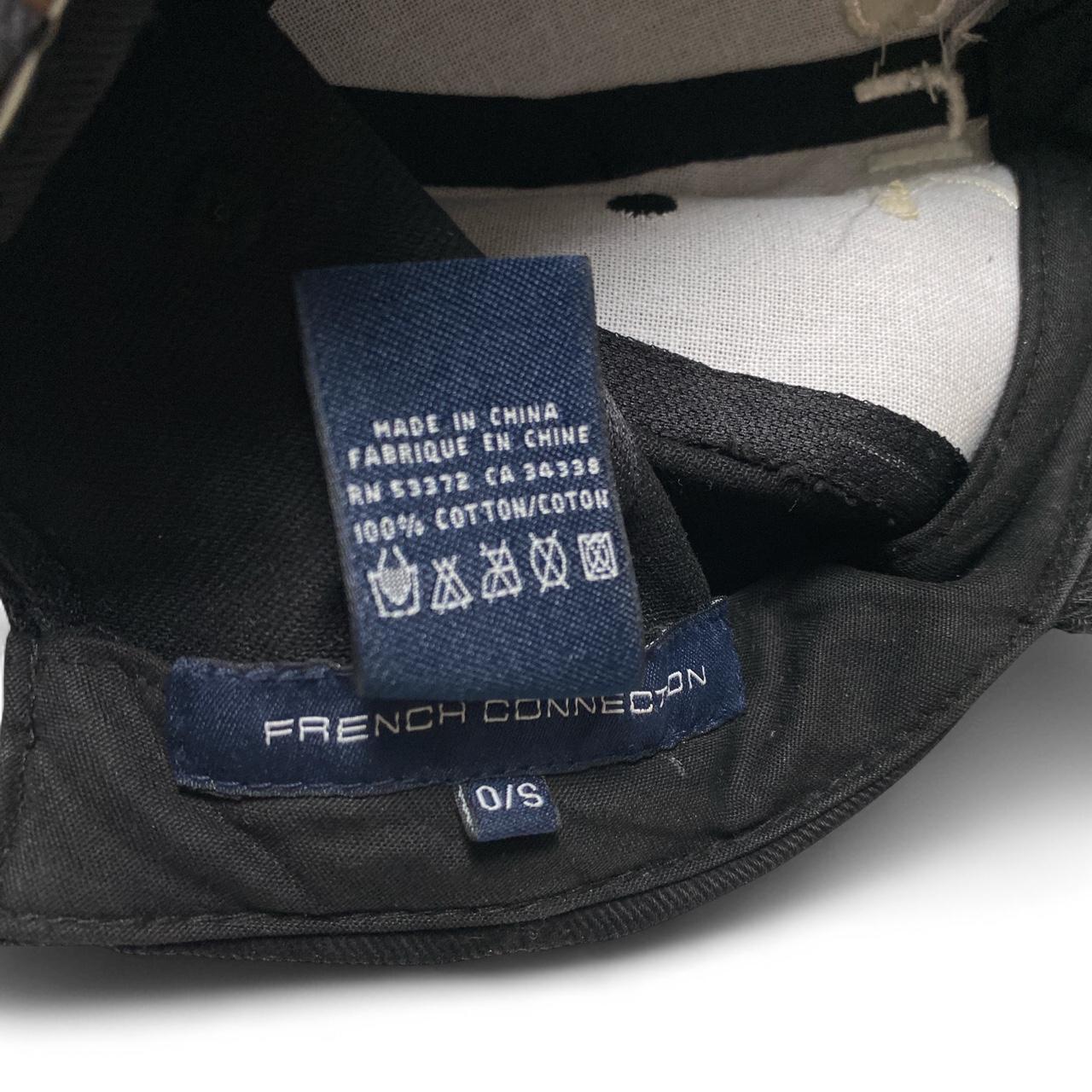 FCUK French Connection Black and White Cap