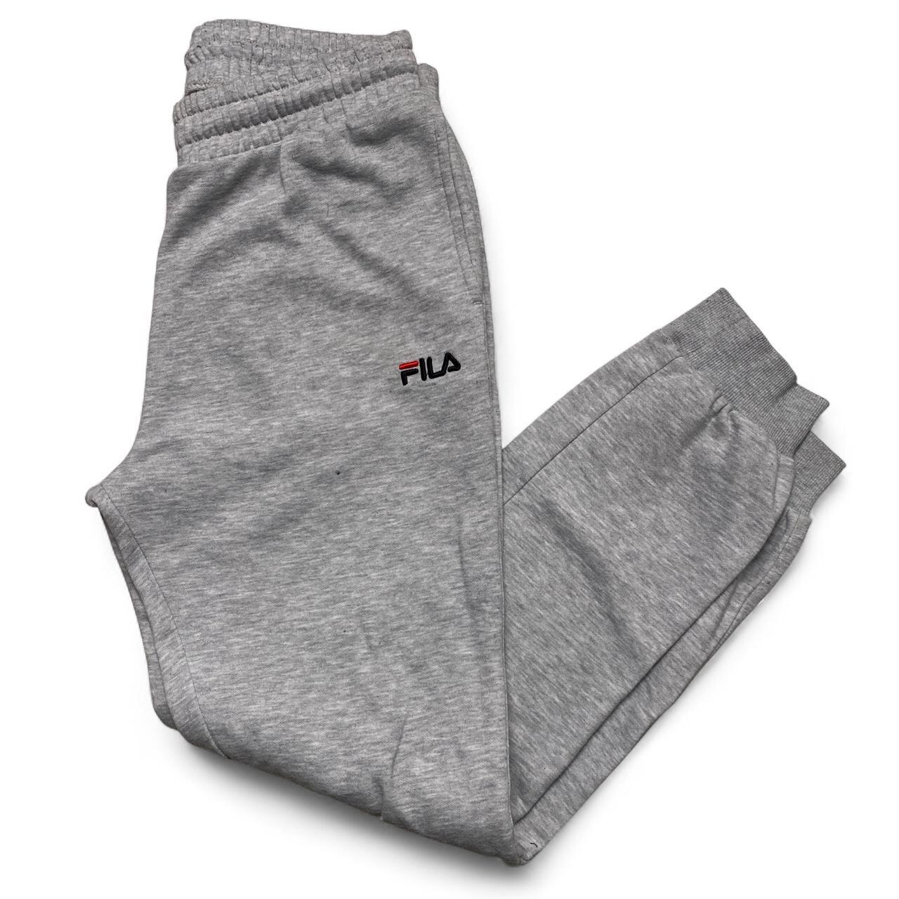 Fila Grey Slim Straight Big Spellout Joggers (M)