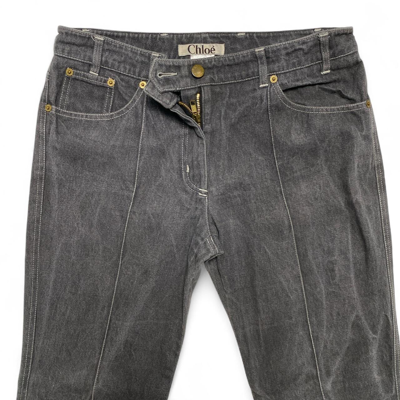 Chloe Vintage y2k Grey Flared Jeans Trousers (30W)