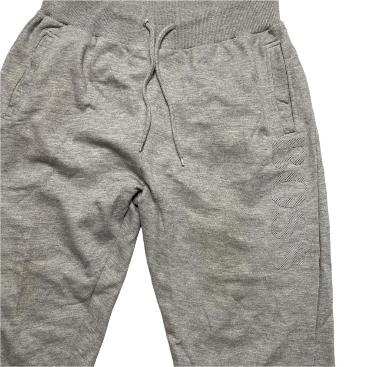 Hugo Boss Grey Big Spellout Joggers (L)