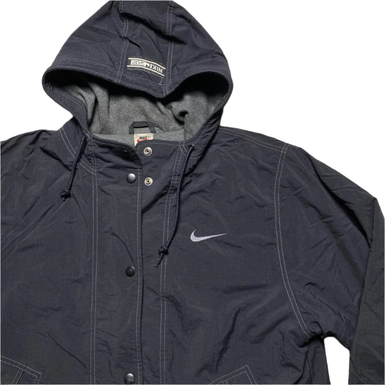 Nike Vintage 90’s Swoosh Black Jacket (L)