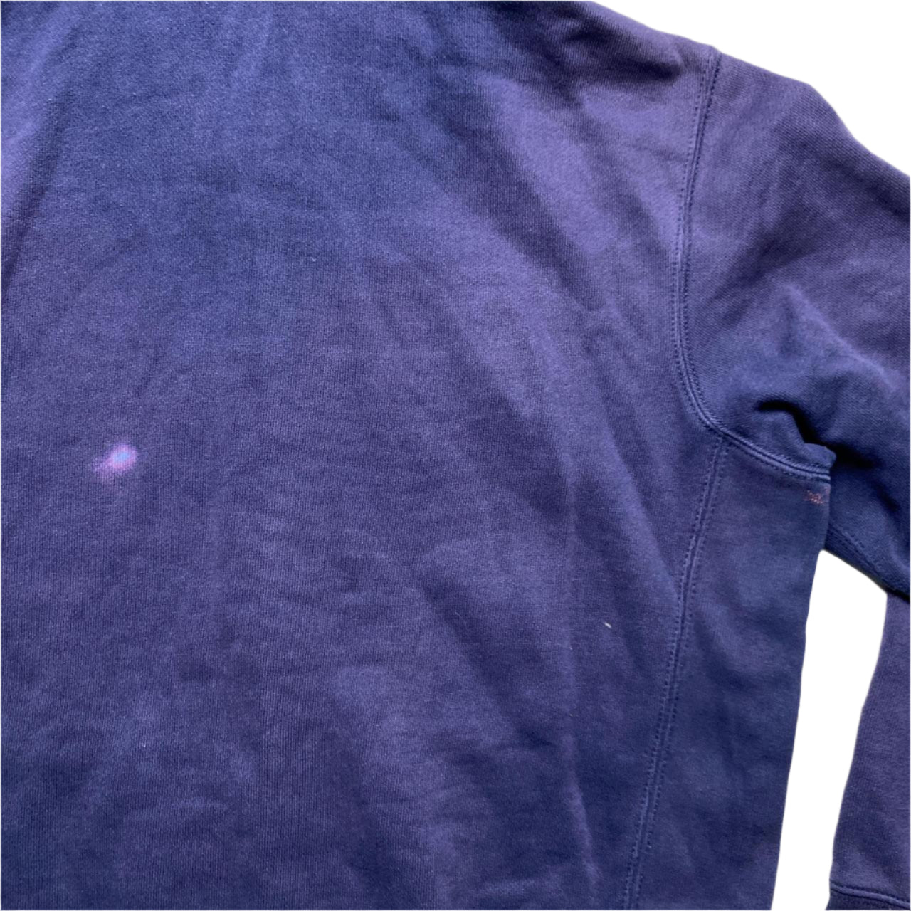 Polo Ralph Lauren Navy and Yellow Pony Hoodie (L)