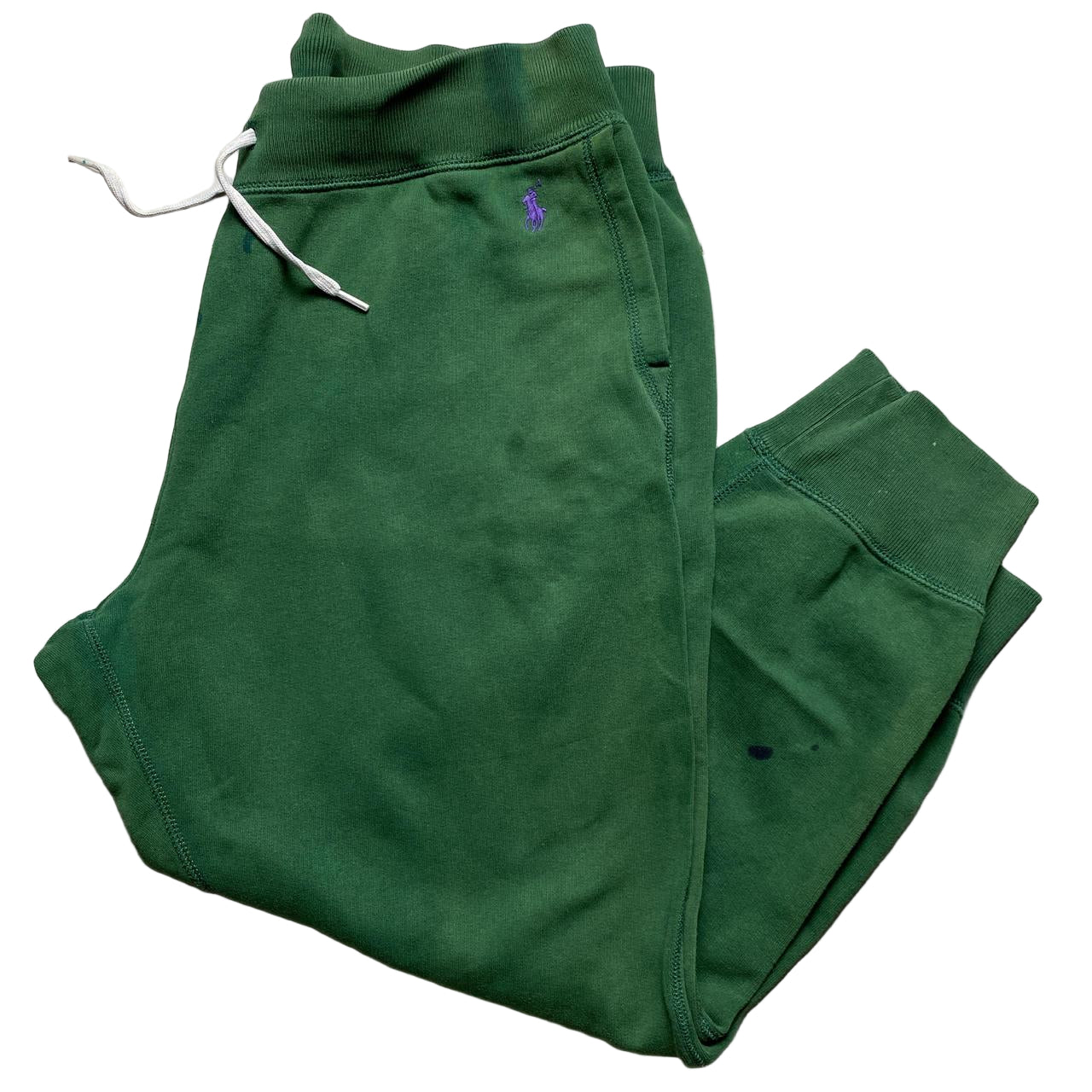 Polo Ralph Lauren Green ad Purple Pony Womens Joggers (L)