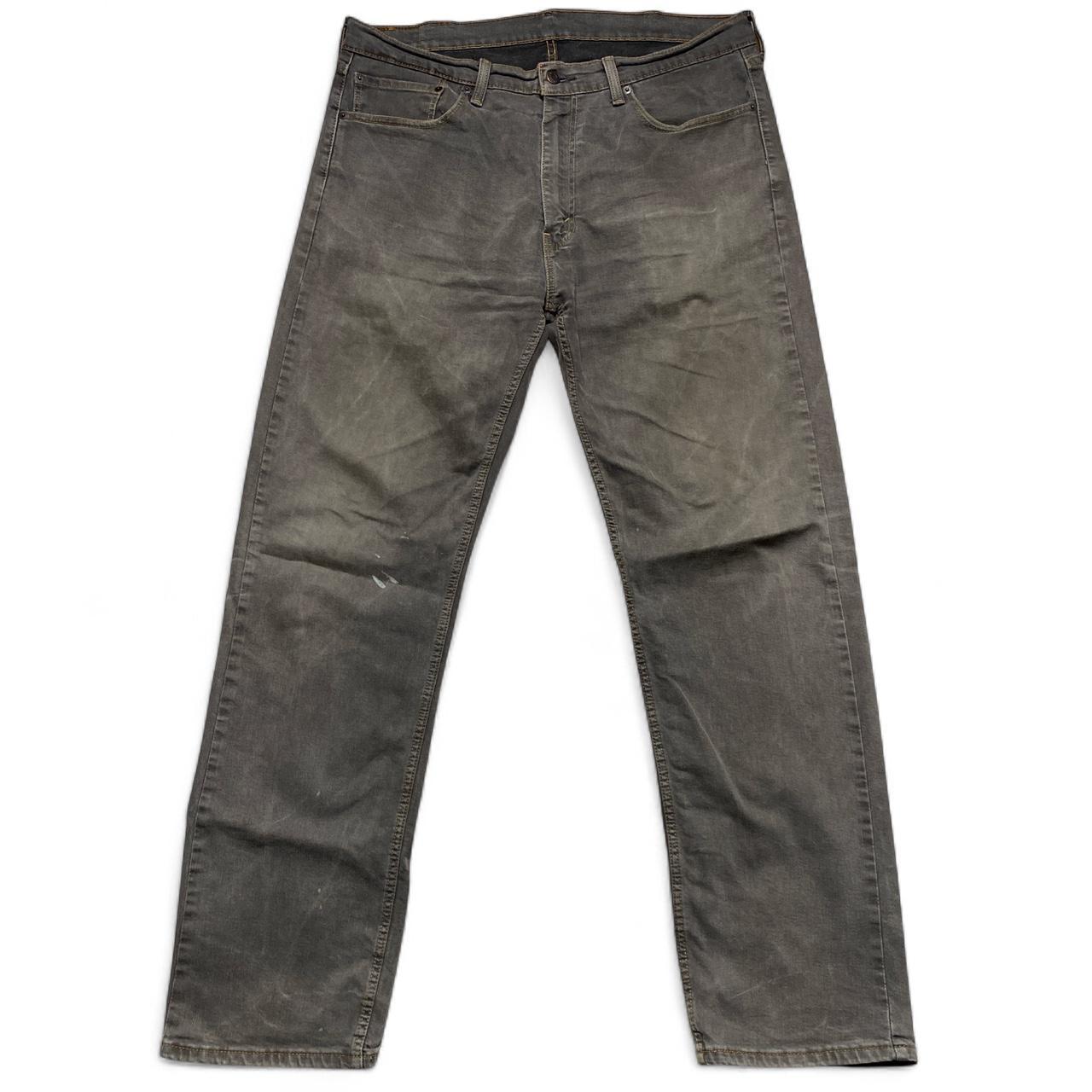 Levis 505 Vintage Distressed Grey Brown Shade Jeans