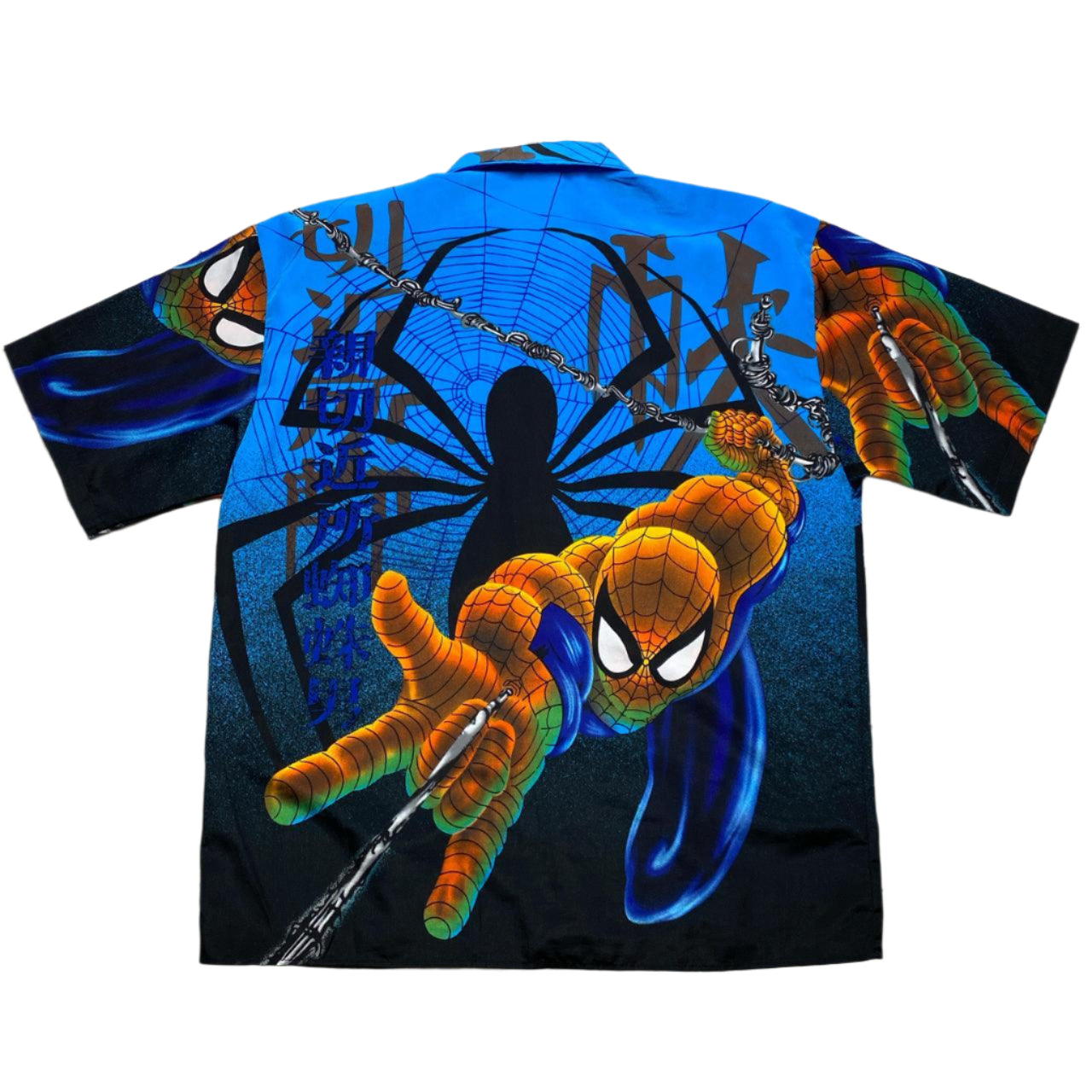 Spiderman Vintage y2k Japanese Short Sleeve Shirt (XL)