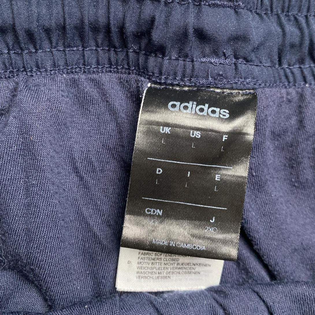 Adidas Navy and Blue Baggy Shell Trackpant Bottoms (L)