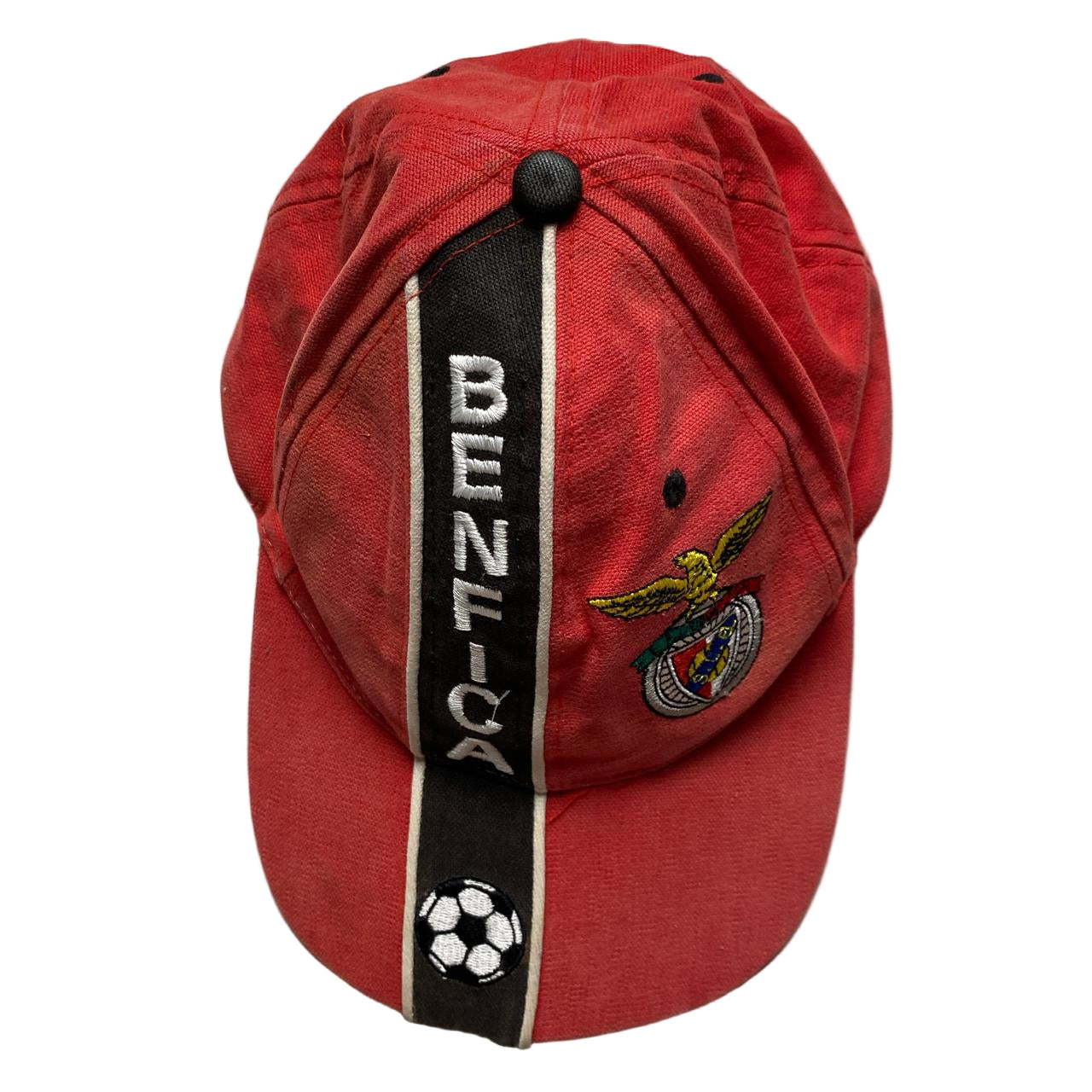 Benfica Vintage Football Cap Red and Black
