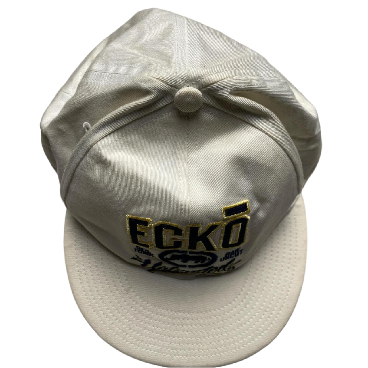 Ecko UNLTD White and Navy Fitted Cap