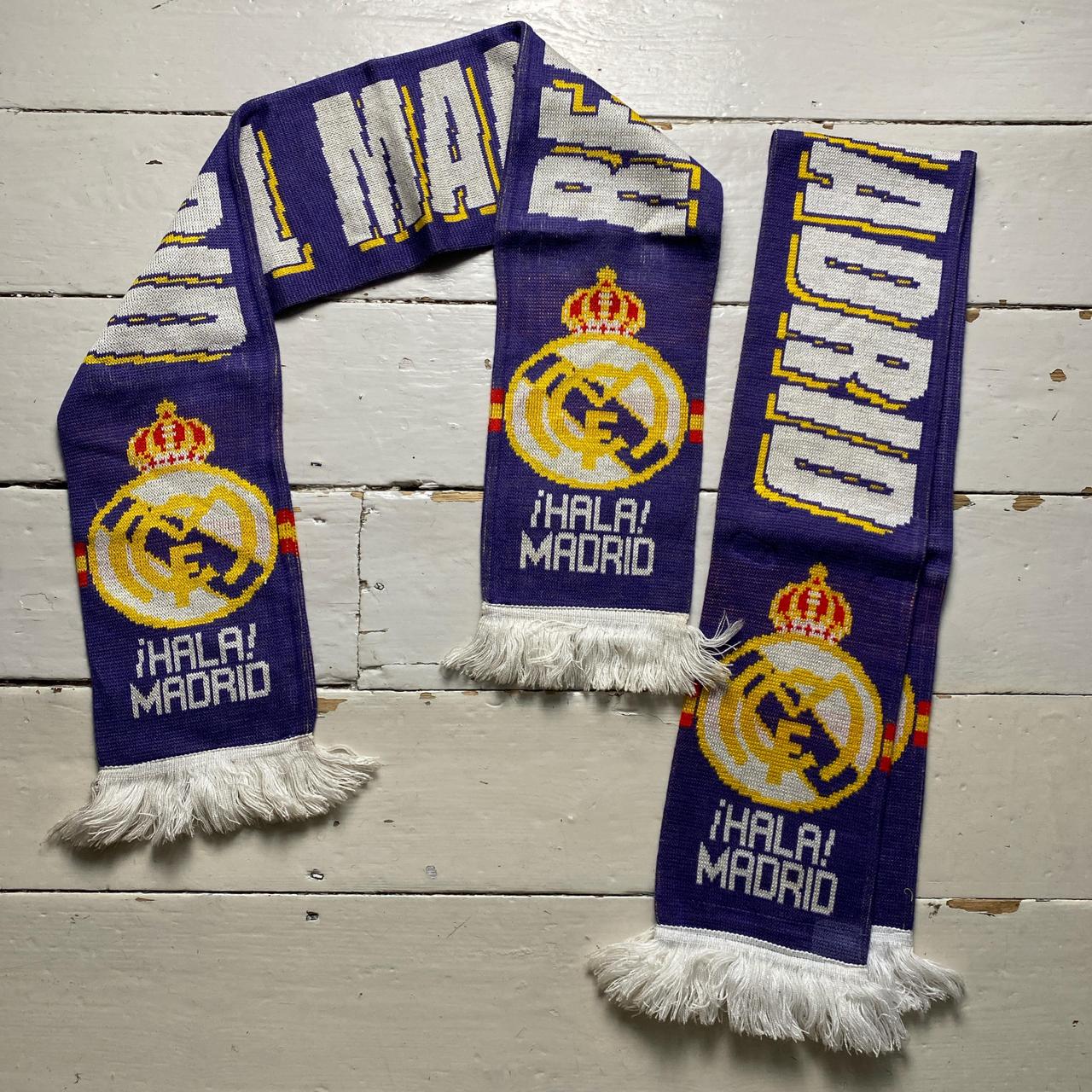 Real Madrid Vintage Purple Football Scarfs