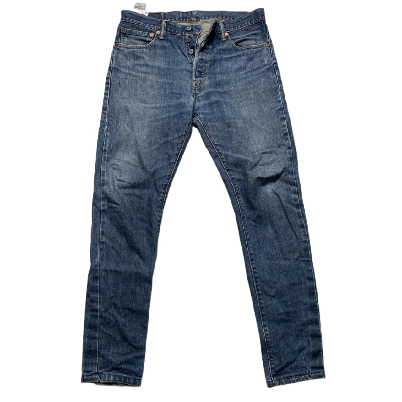 Levis 501 Blue Straight Fit Jeans (32W)
