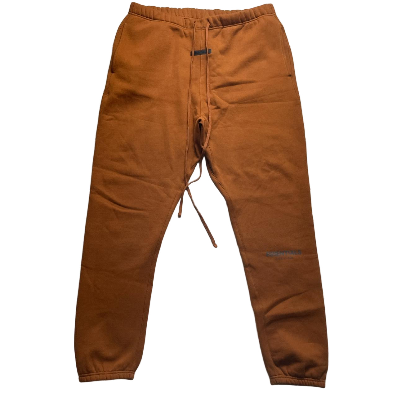 Fear Of God Essentials Brown Orange Baggy Joggers (2XL)