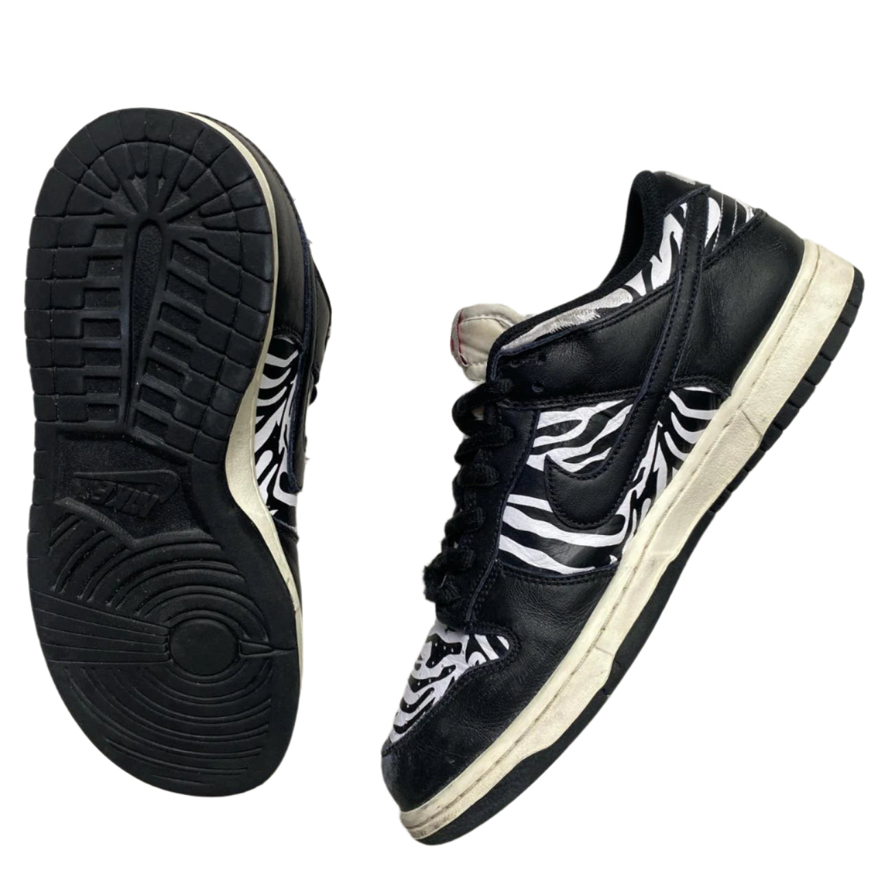 Nike Dunk Low Quartersnacks Black and White Zebra Print (UK 8.5)