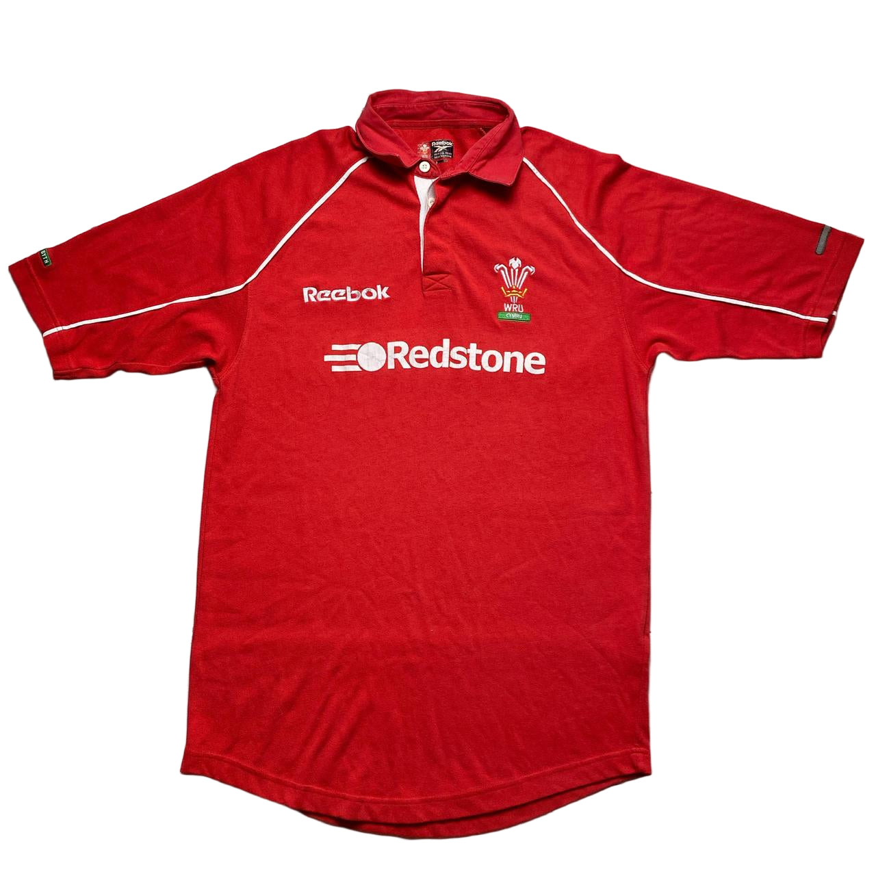 Wales Reebok Vintage Rugby Jersey Red and White (S)