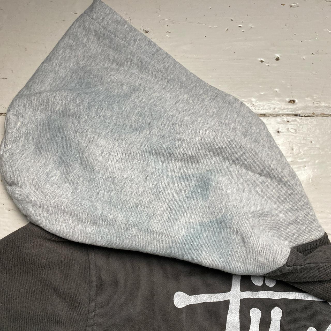 Stussy Grey Two Tone Hoodie (S)