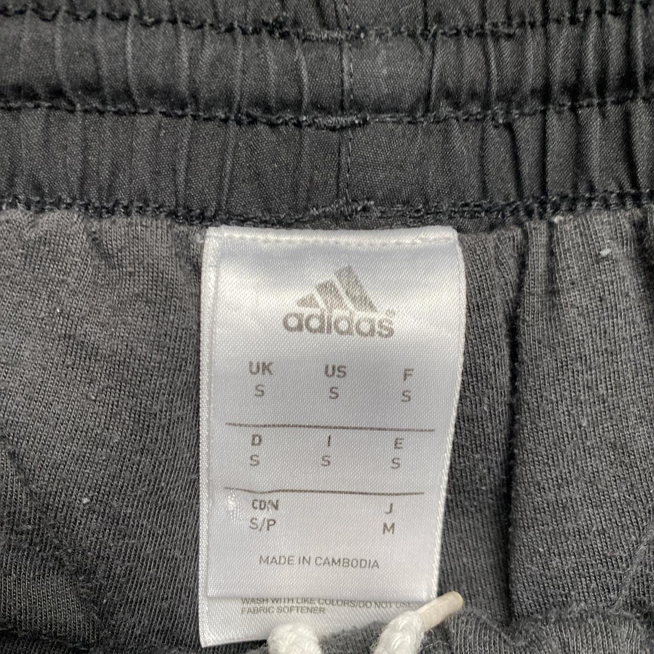 Adidas Black and White Shell Trackpant Bottoms (S)