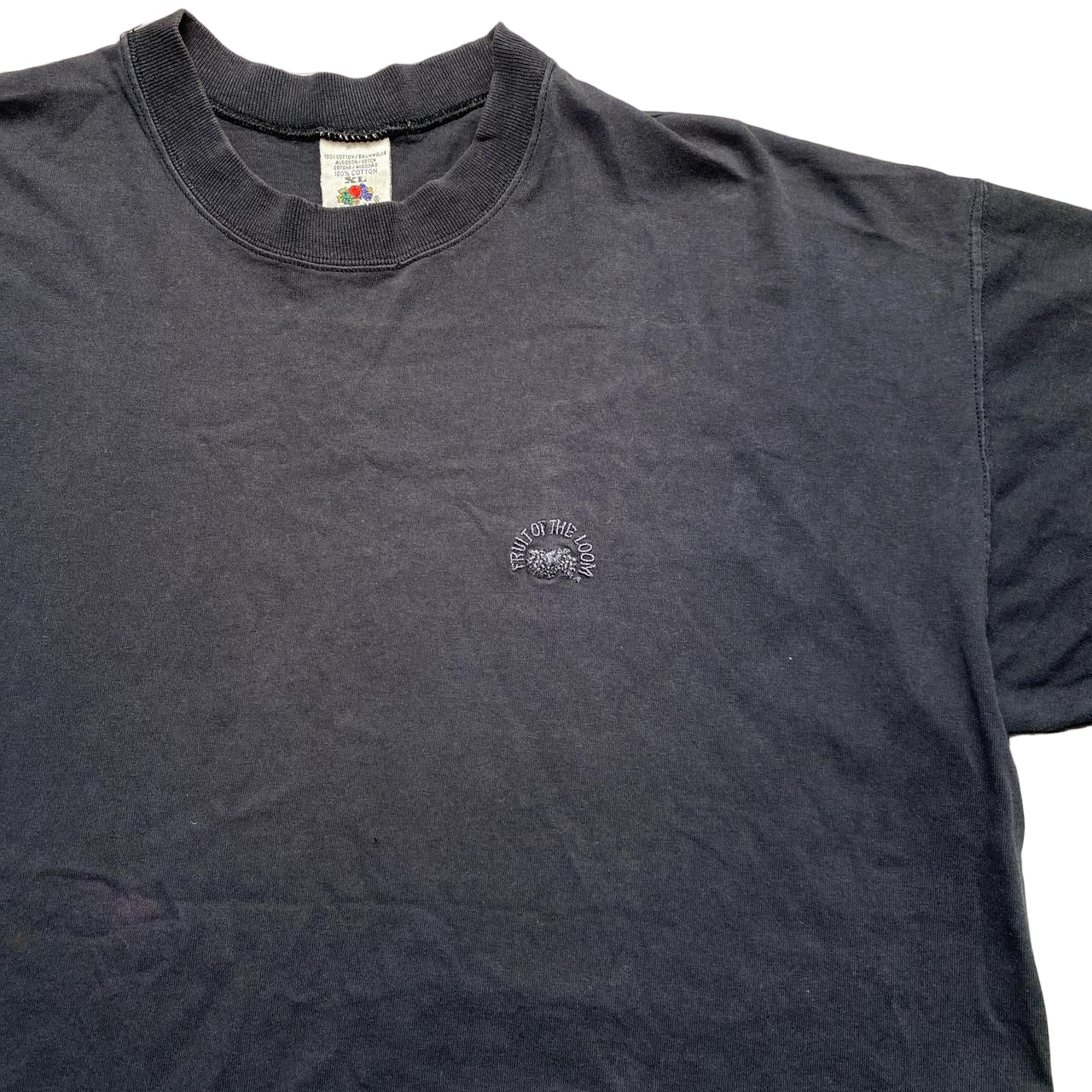 Fruit of the Loom Vintage 90’s Black T Shirt (XL)