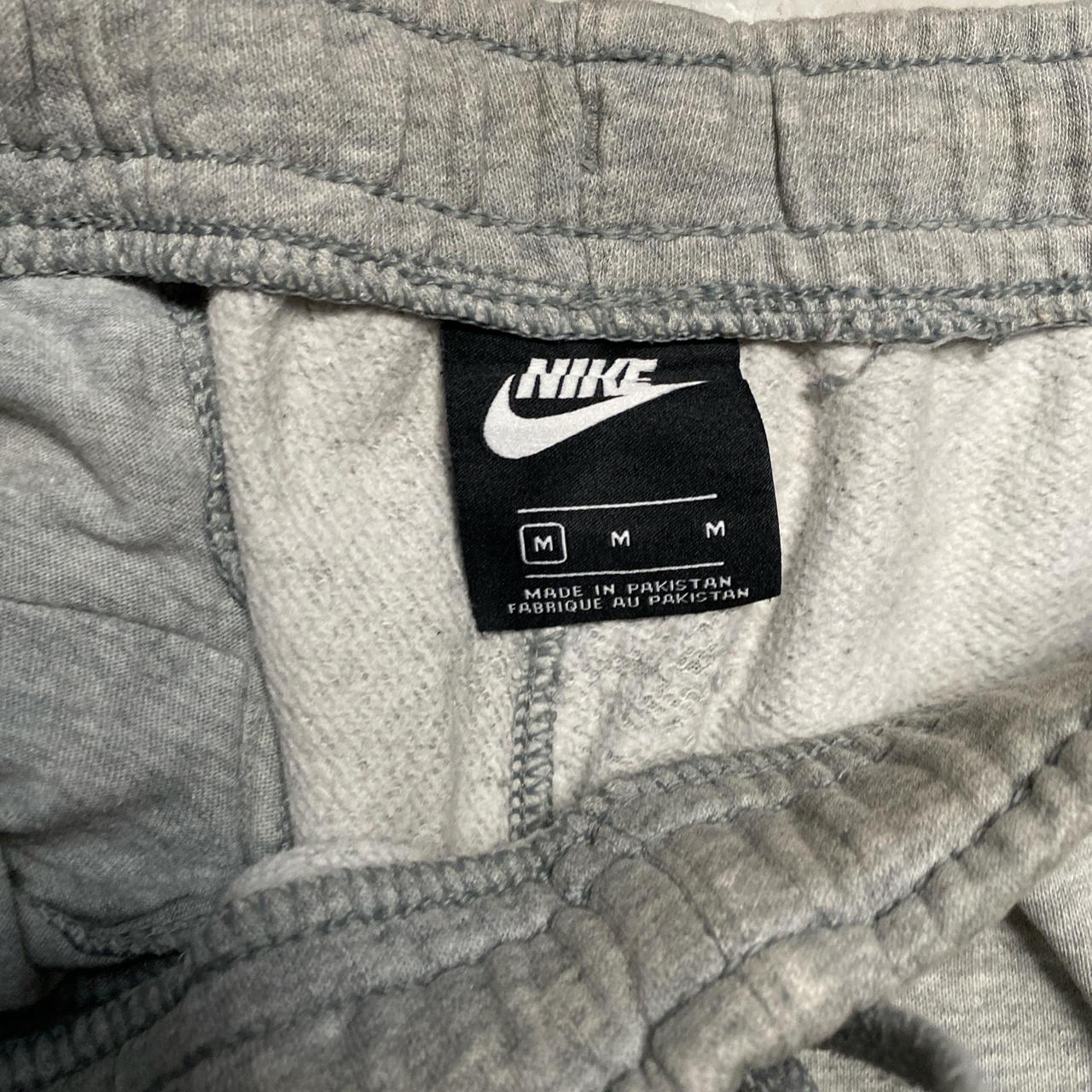 Nike Grey and White Swoosh Joggers (M)