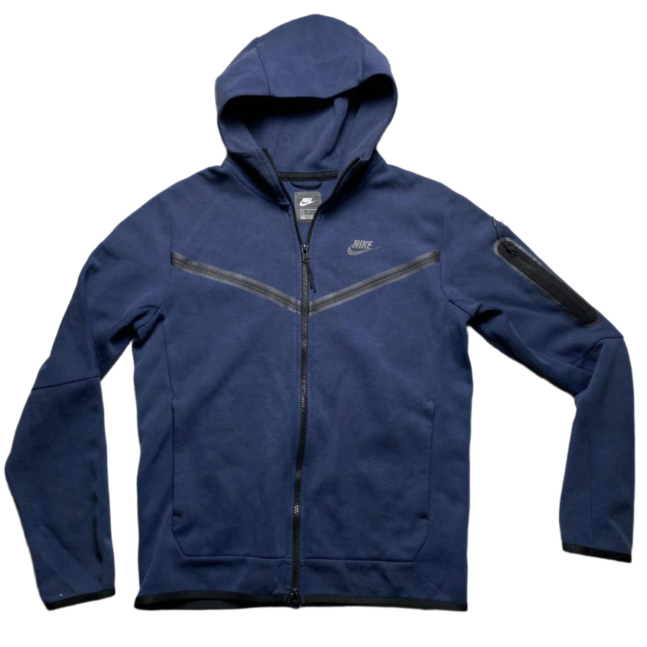 Nike Navy and Black Tech Fleece Tracksuit (S)